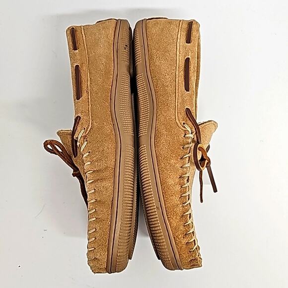 Florsheim Shoe Co Men's Cozzy Leather Moccasin House Slippers Size 8W - Picture 3 of 10